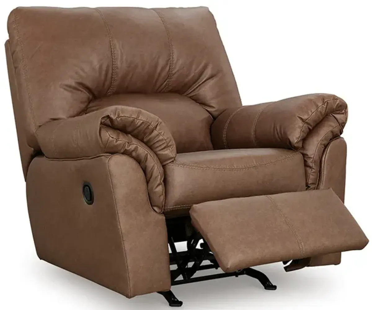Light Brown Willow Rocker Recliner