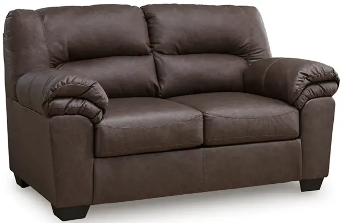 Dark Brown Willow Loveseat