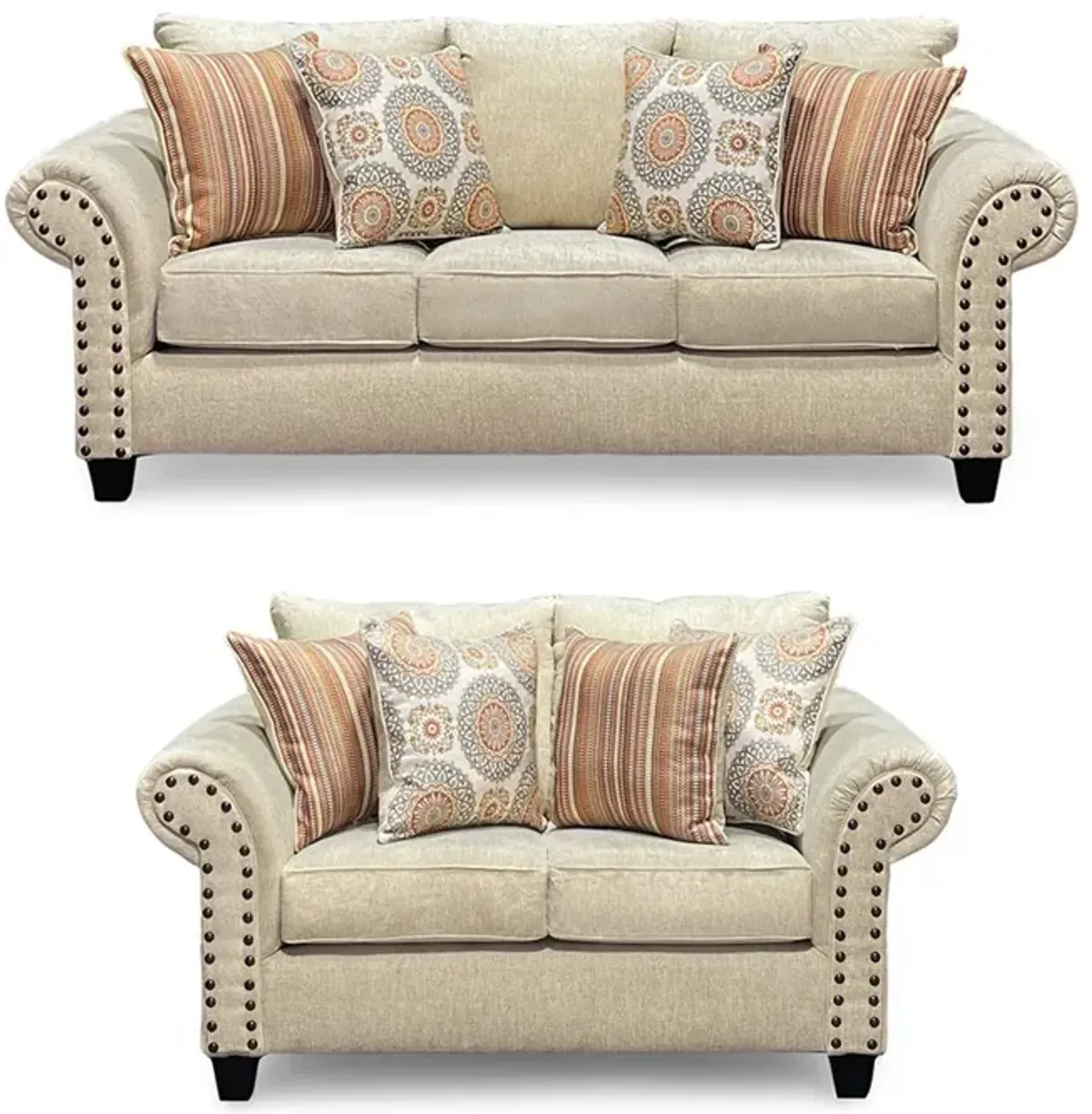 Elaine Sofa and Loveseat