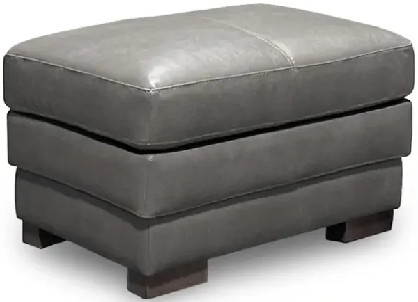 Denver Leather Ottoman