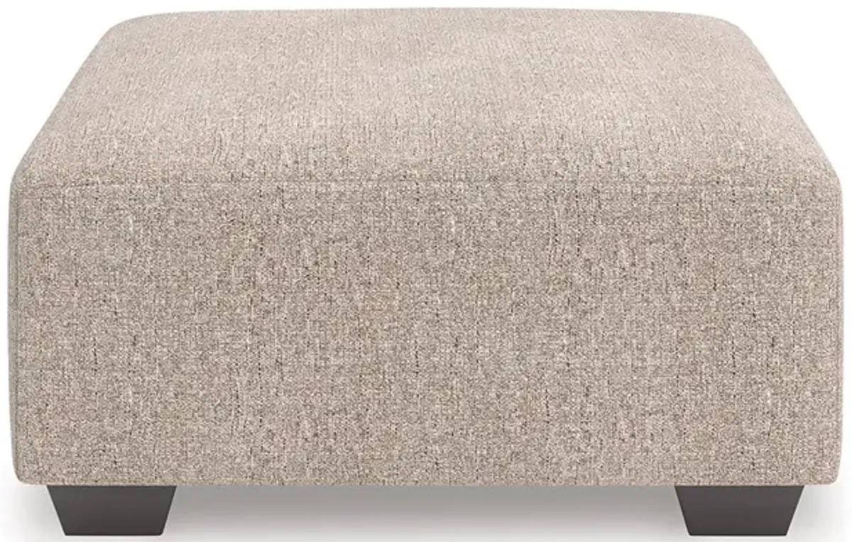 Beige Seyler Oversized Accent Ottoman