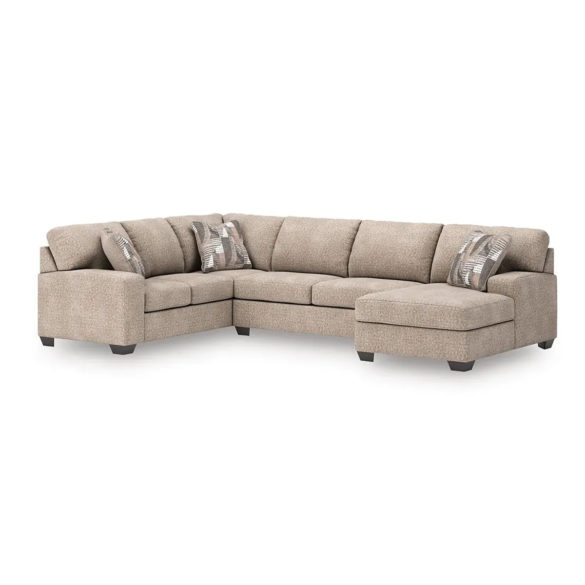 Gray Seyler Sectional with Right Chaise