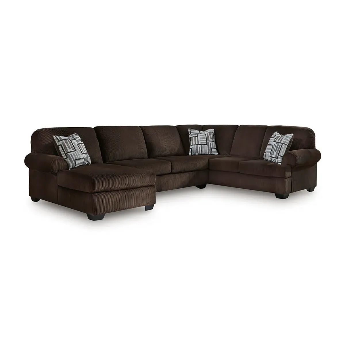 Left Chaise with Ottoman Lansing Sectional with Ottoman