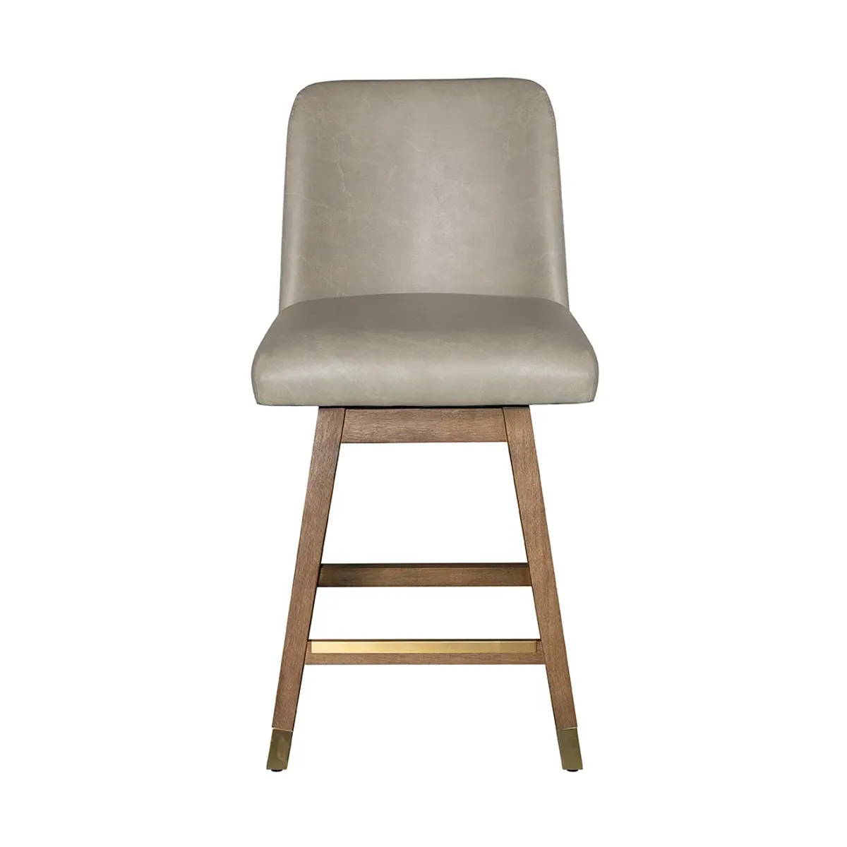 Counter Amelia Upholstered Swivel Stool - Beige