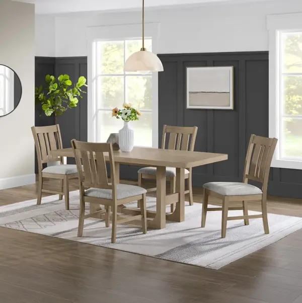 Beige Oakline Dining Set