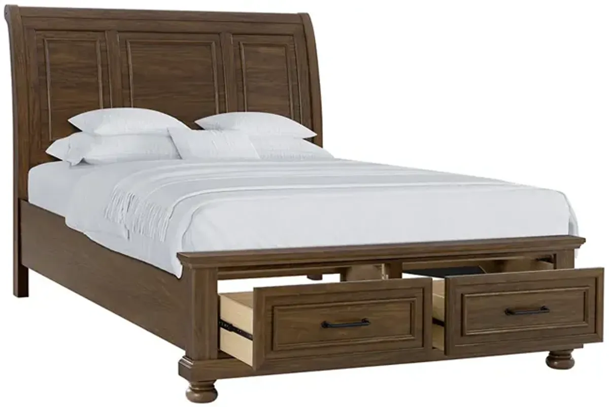 Brown / Queen Blackwater Falls Storage Bed