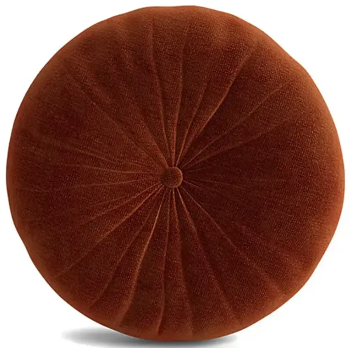 Minka Red Round Accent Pillow