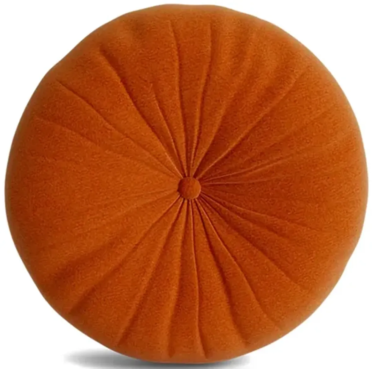 Minka Orange Round Accent Pillow