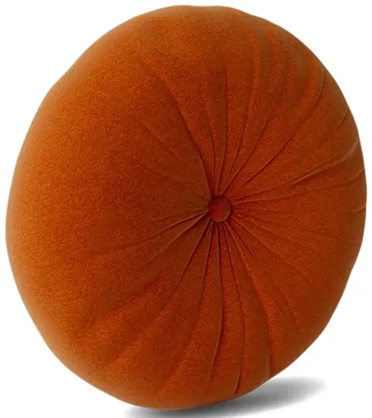 Minka Orange Round Accent Pillow