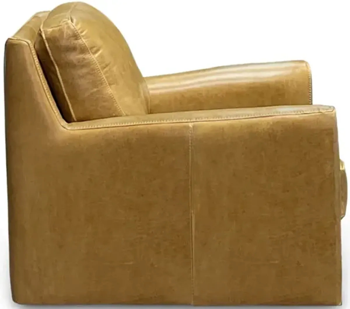 York Leather Swivel Chair