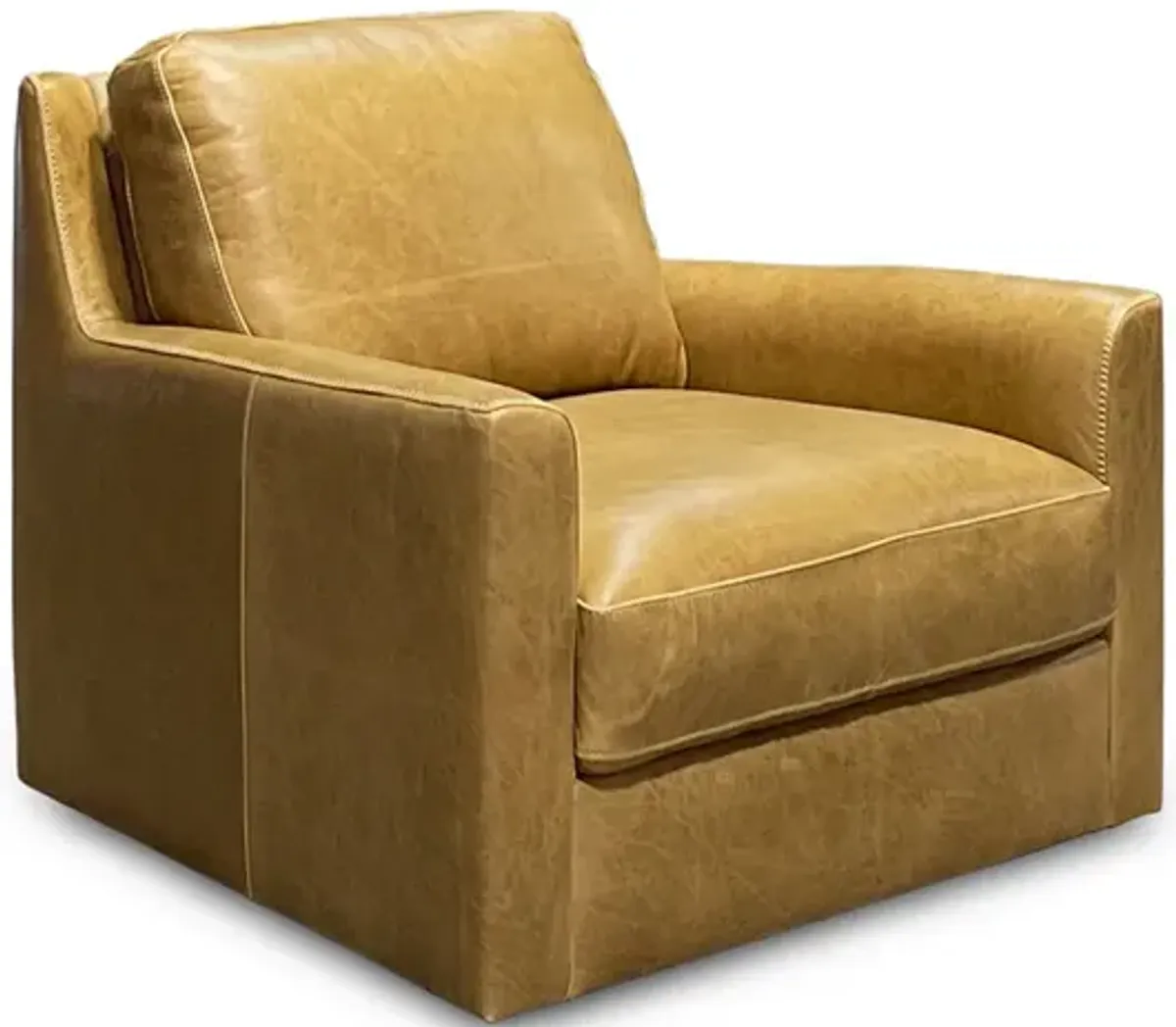 York Leather Swivel Chair