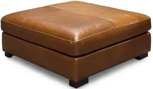 Wyoming Leather Ottoman