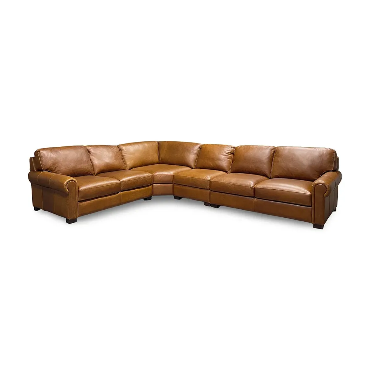 With Ottoman Wyoming Leather Sectional II