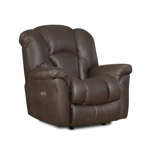 Brown Max Power Rocker Recliner with Heat and Massage