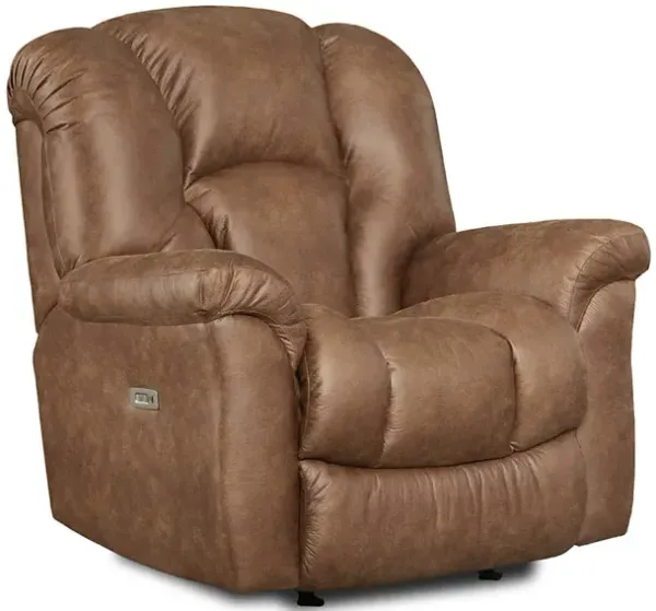 Beige Max Power Rocker Recliner with Heat and Massage