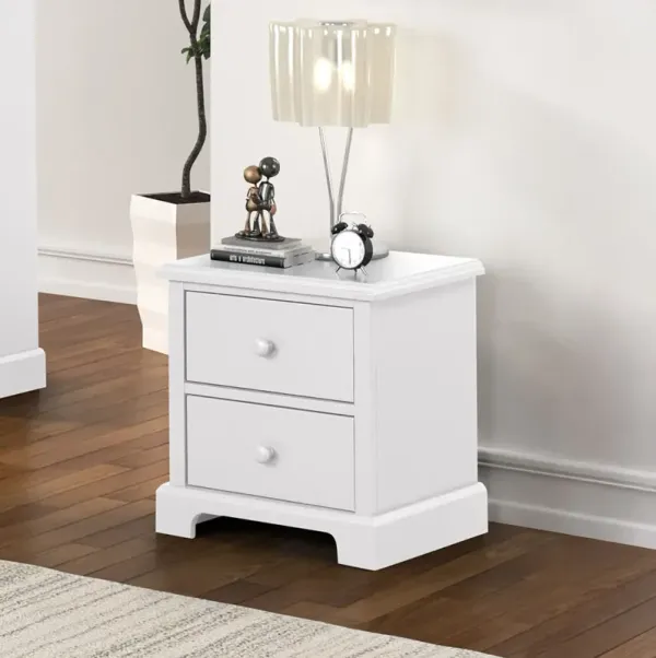 White Bunkmates Nightstand