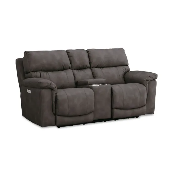 Gray Tyler Zero-G Power Reclining Loveseat