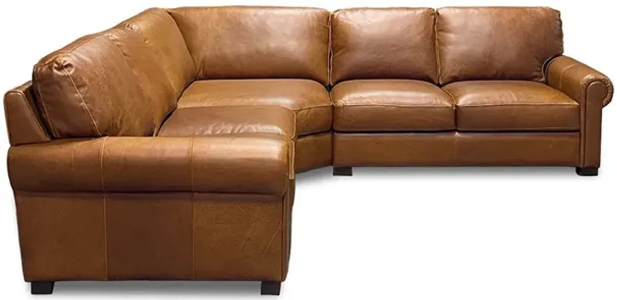 With Ottoman Wyoming Leather Sectional