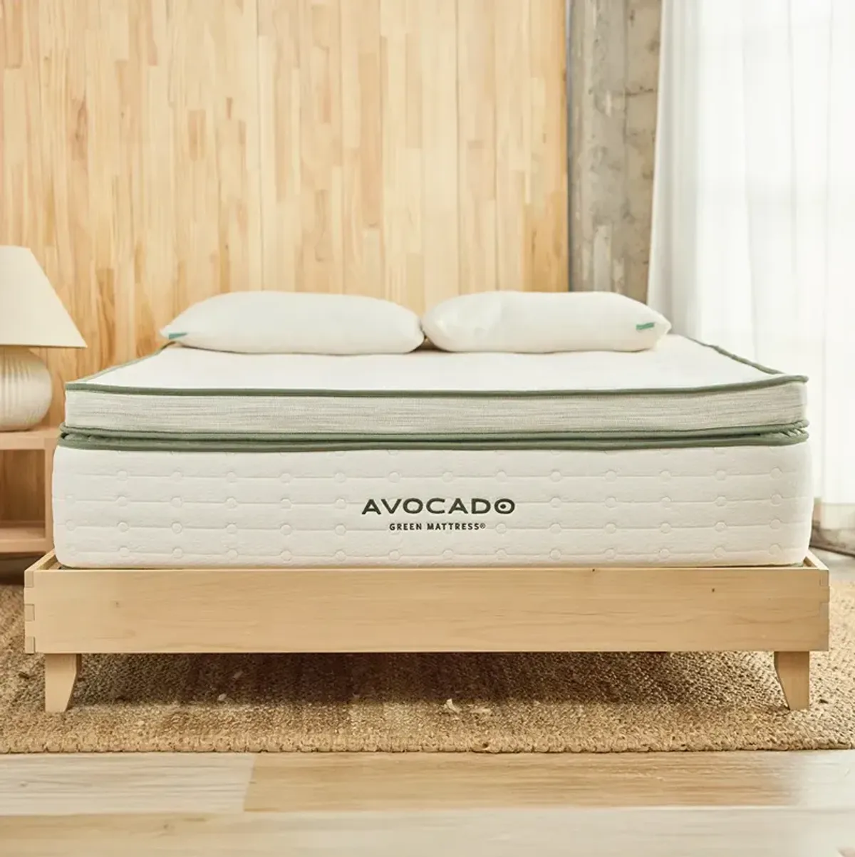 Queen Avocado Boxtop Green Mattress