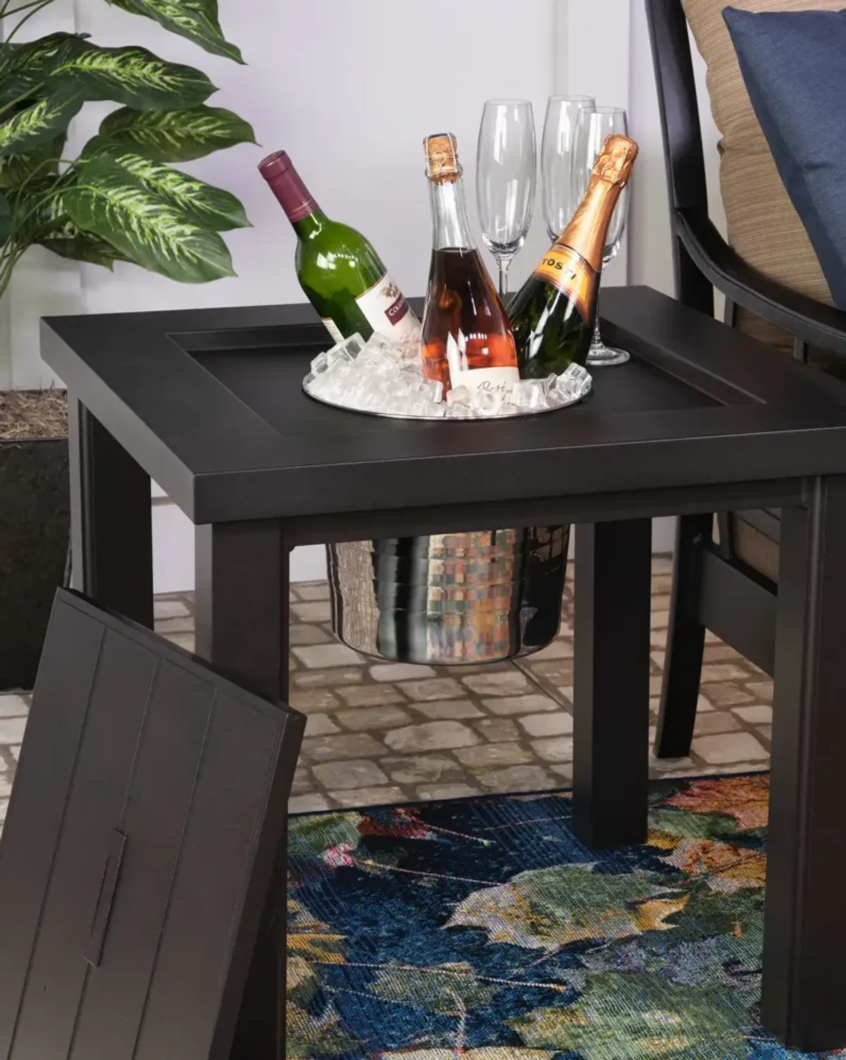 Sherwood Ice Bucket Side Table