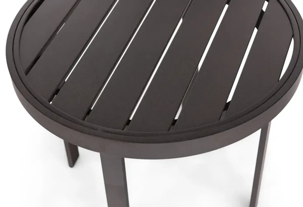 Side Table - 22  Aluminum Slat Top