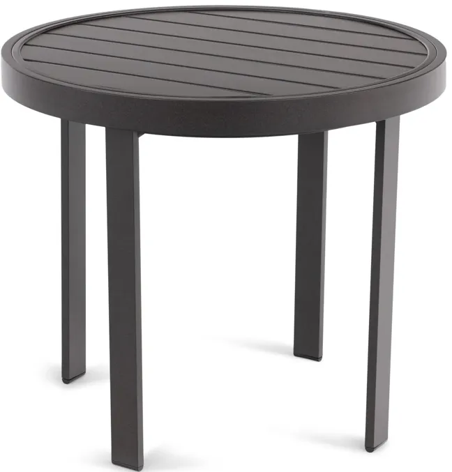 Side Table - 22  Aluminum Slat Top 