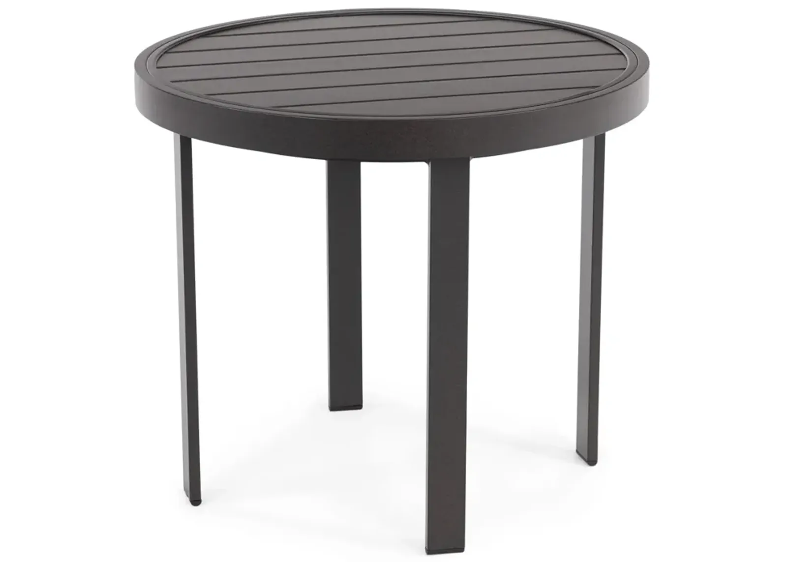 Side Table - 22  Aluminum Slat Top 