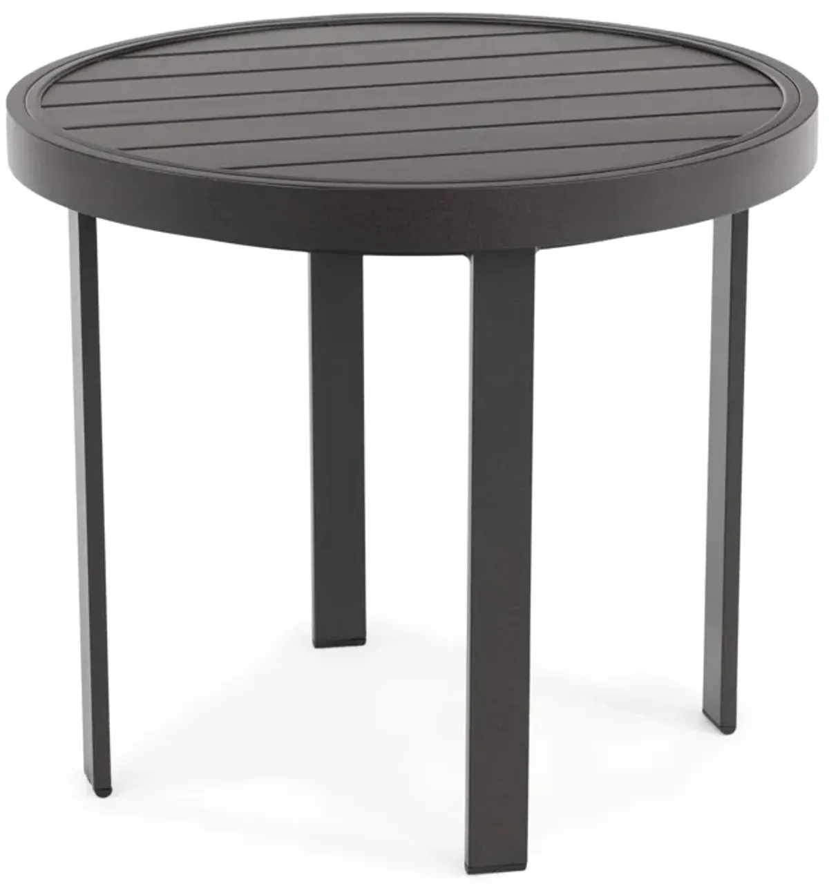 Side Table - 22  Aluminum Slat Top 