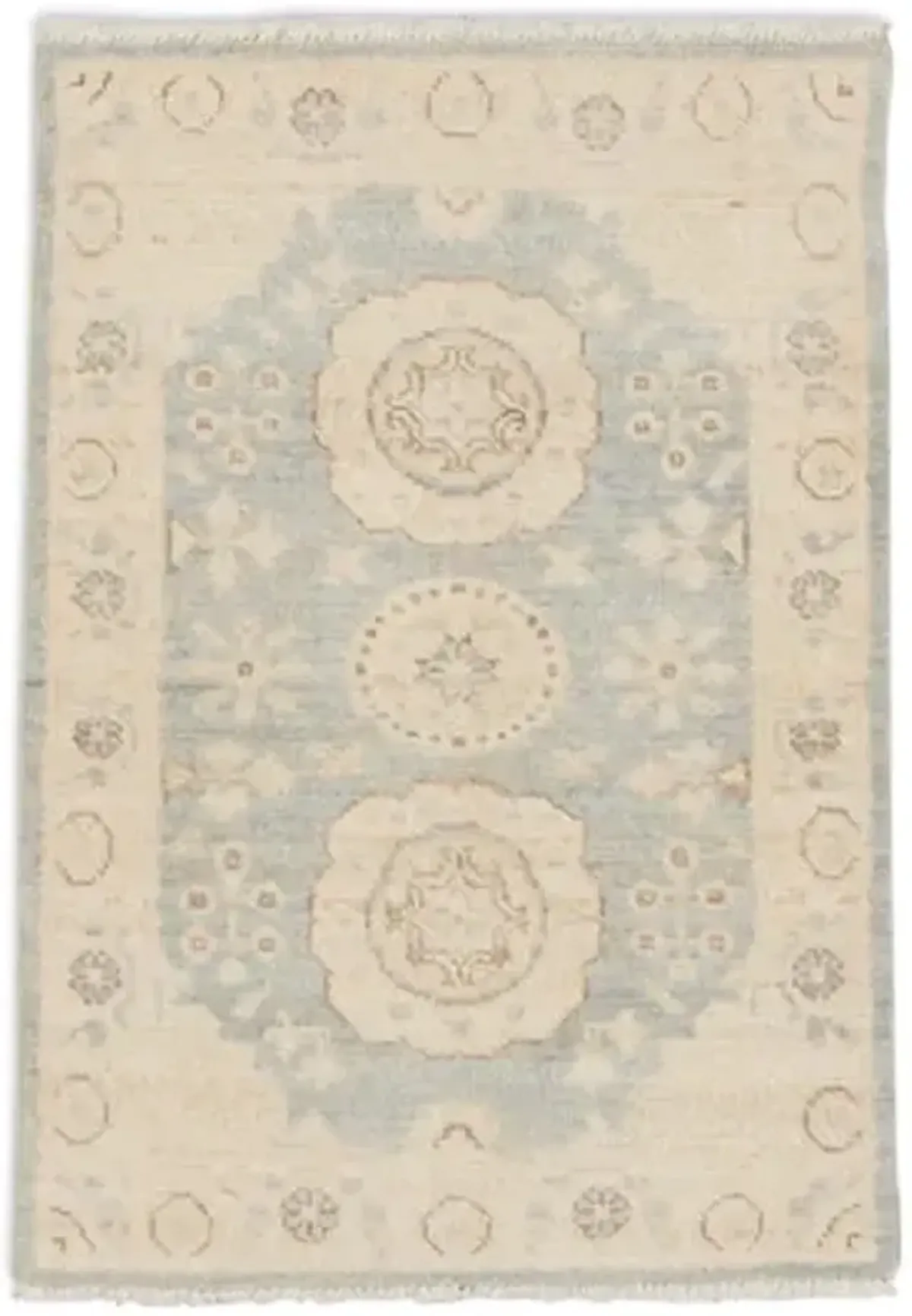 Hand Knotted Area Rug - 1 11  X 2 9 