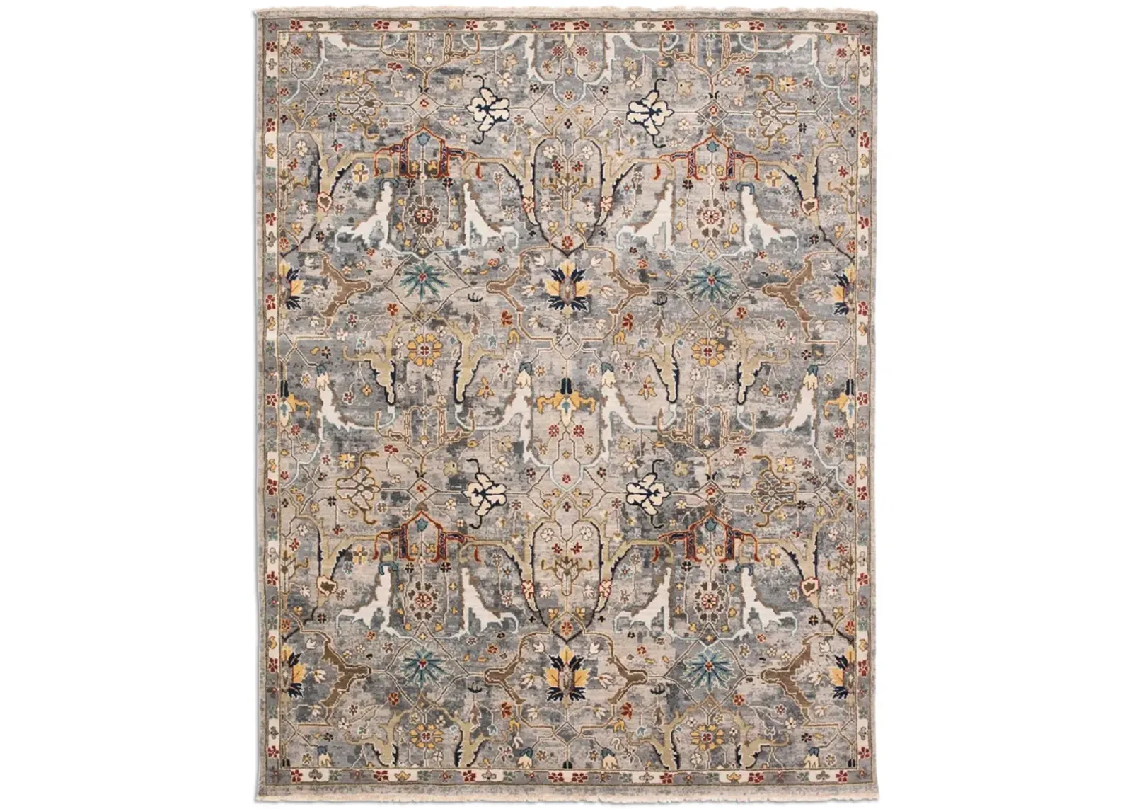 Rajasthan Deep Silver Area Rug - 2 6  x 4 0   