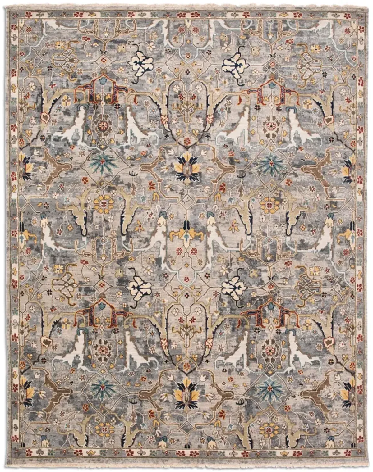 Rajasthan Deep Silver Area Rug - 2 6  x 4 0   