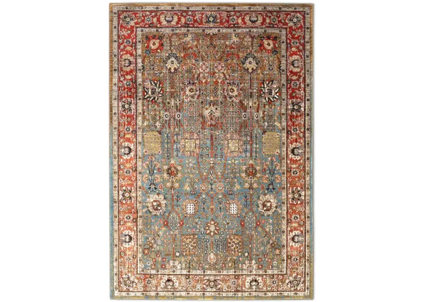 Spice Market Aquamarine 2 0  x 3 0  Area Rug