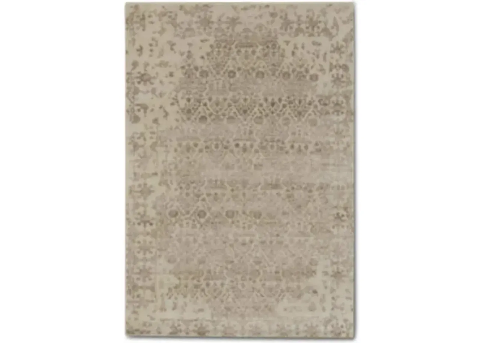 Hand Knotted Area Rug - 3 11  X 8 8 