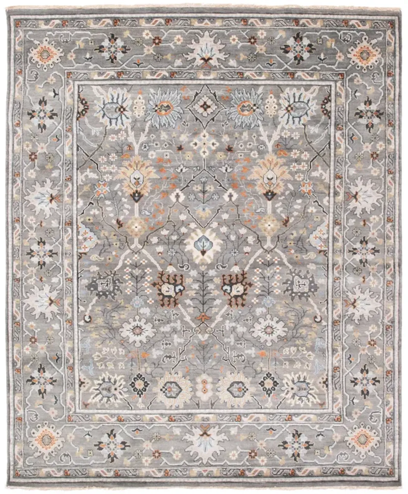 Rajasthan Santas Gray Area Rug - 4 0  x 6 0   