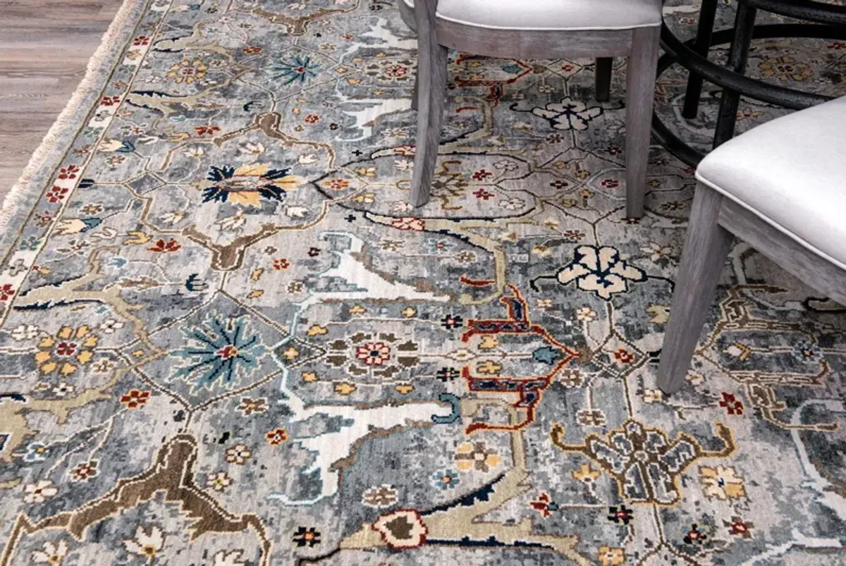 Rajasthan Deep Silver Area Rug - 3 0  x 5 0   