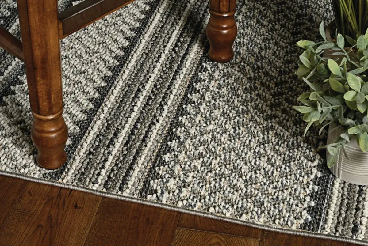 Terrace Grey Horizon  4 0  x 5 9  Area Rug