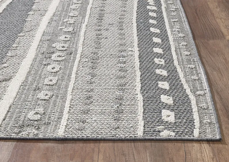 Terrace Grey Terrain 4 0  x 5 9  Area Rug