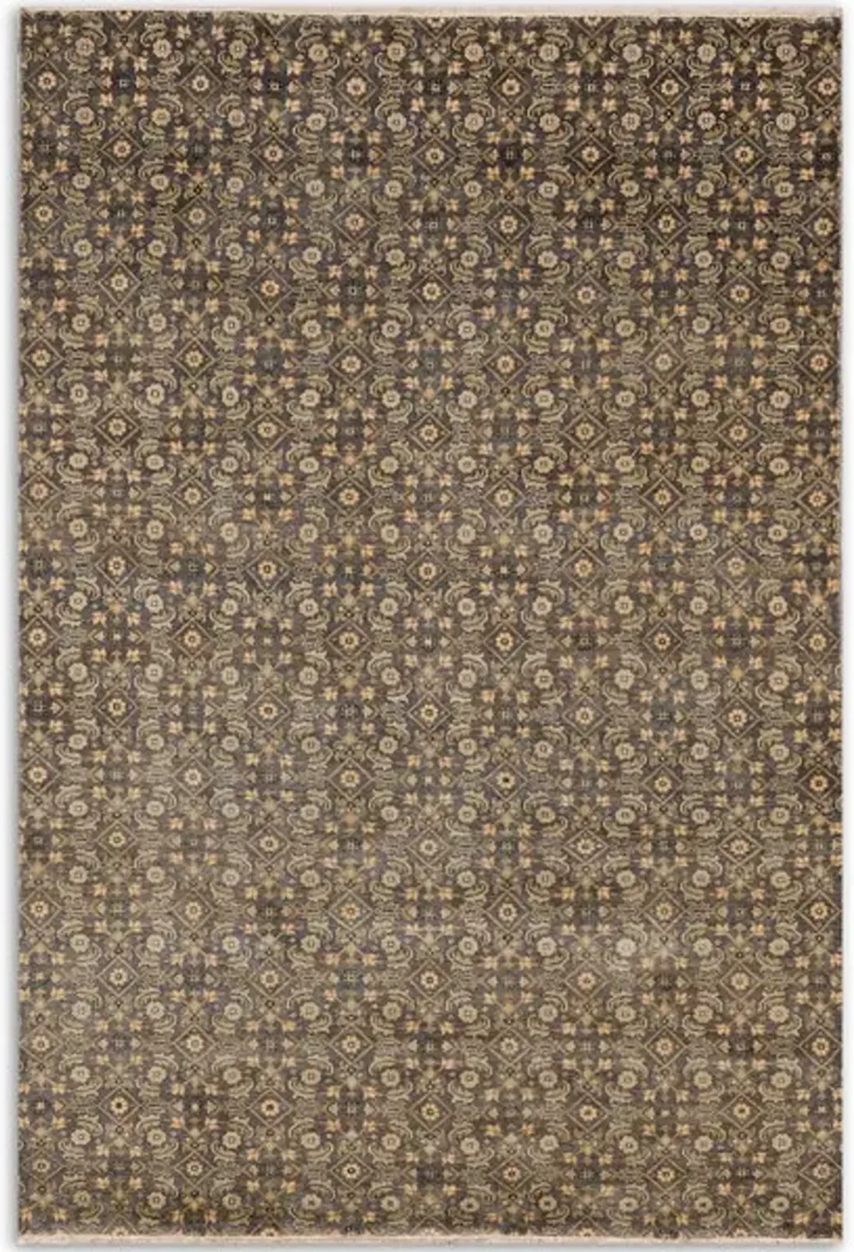 Hand Knotted Area Rug - 5 11  X 8 10 