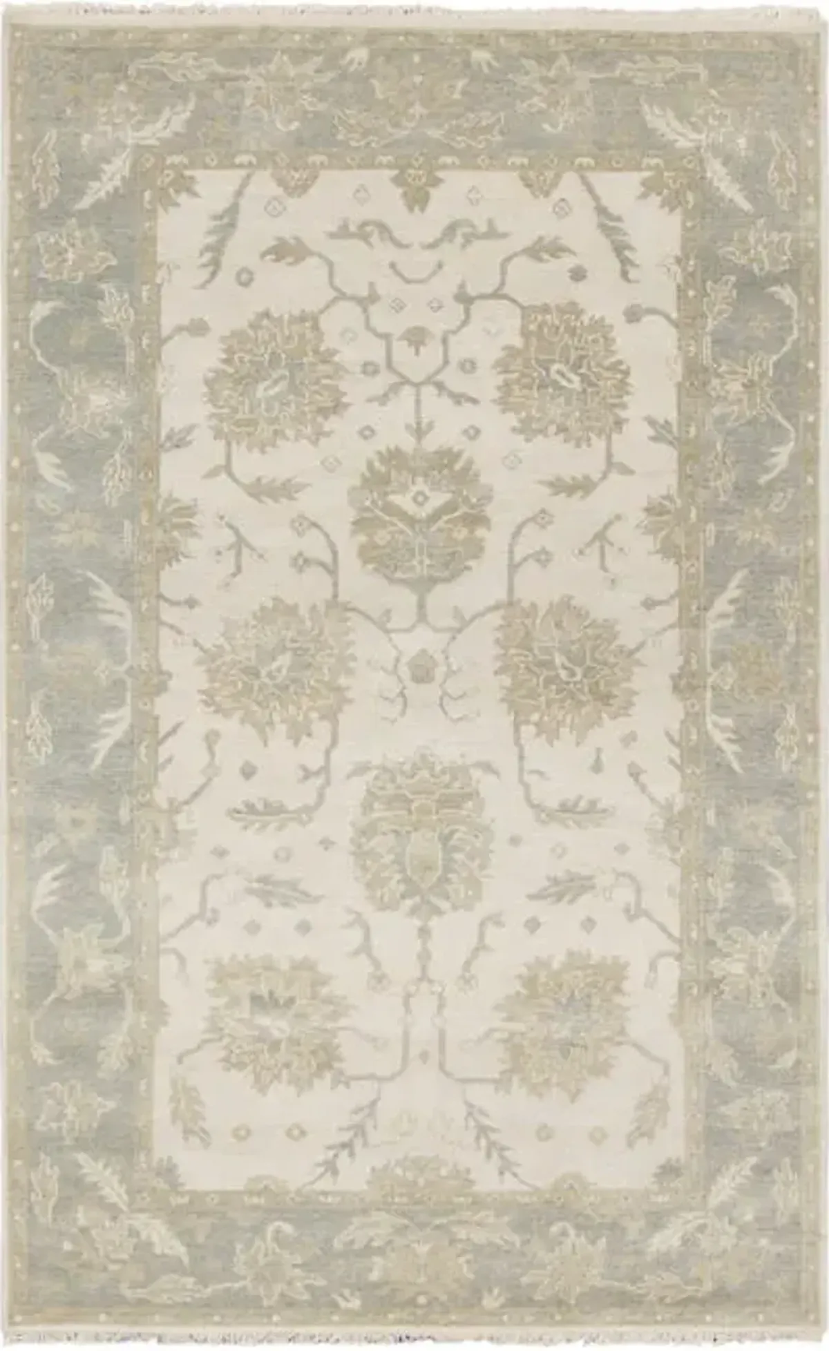 Hand Knotted Area Rug - 5 1  X 8 0 