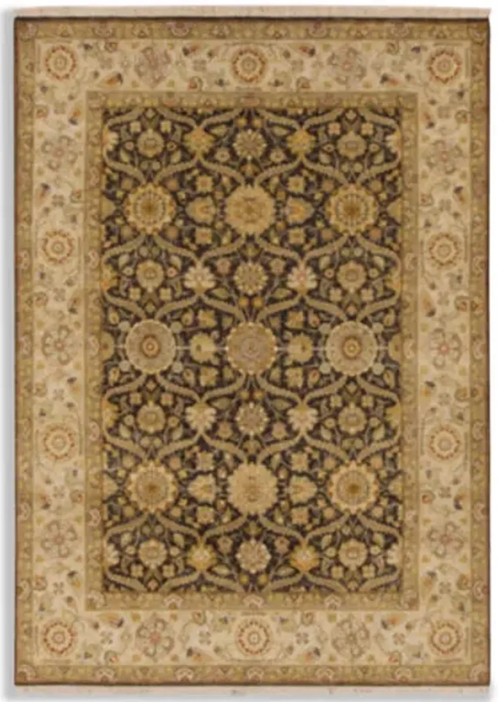 Hand Knotted Area Rug - 5 0  X 7 1  