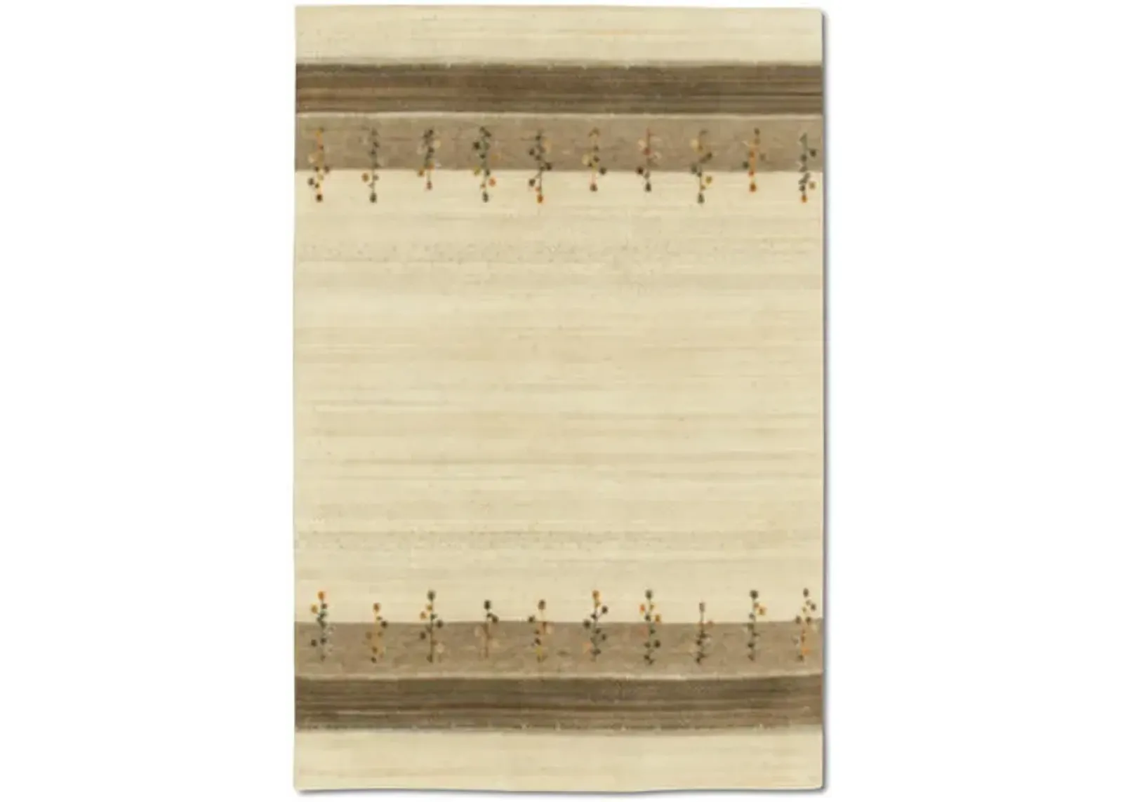 Hand Knotted Area Rug - 5 6  X 8 0 