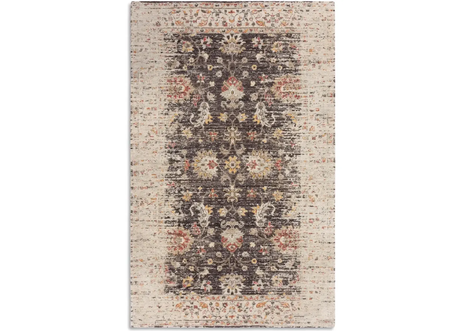 Ovation Brown Border Area Rug - 5 0  X 8 0 