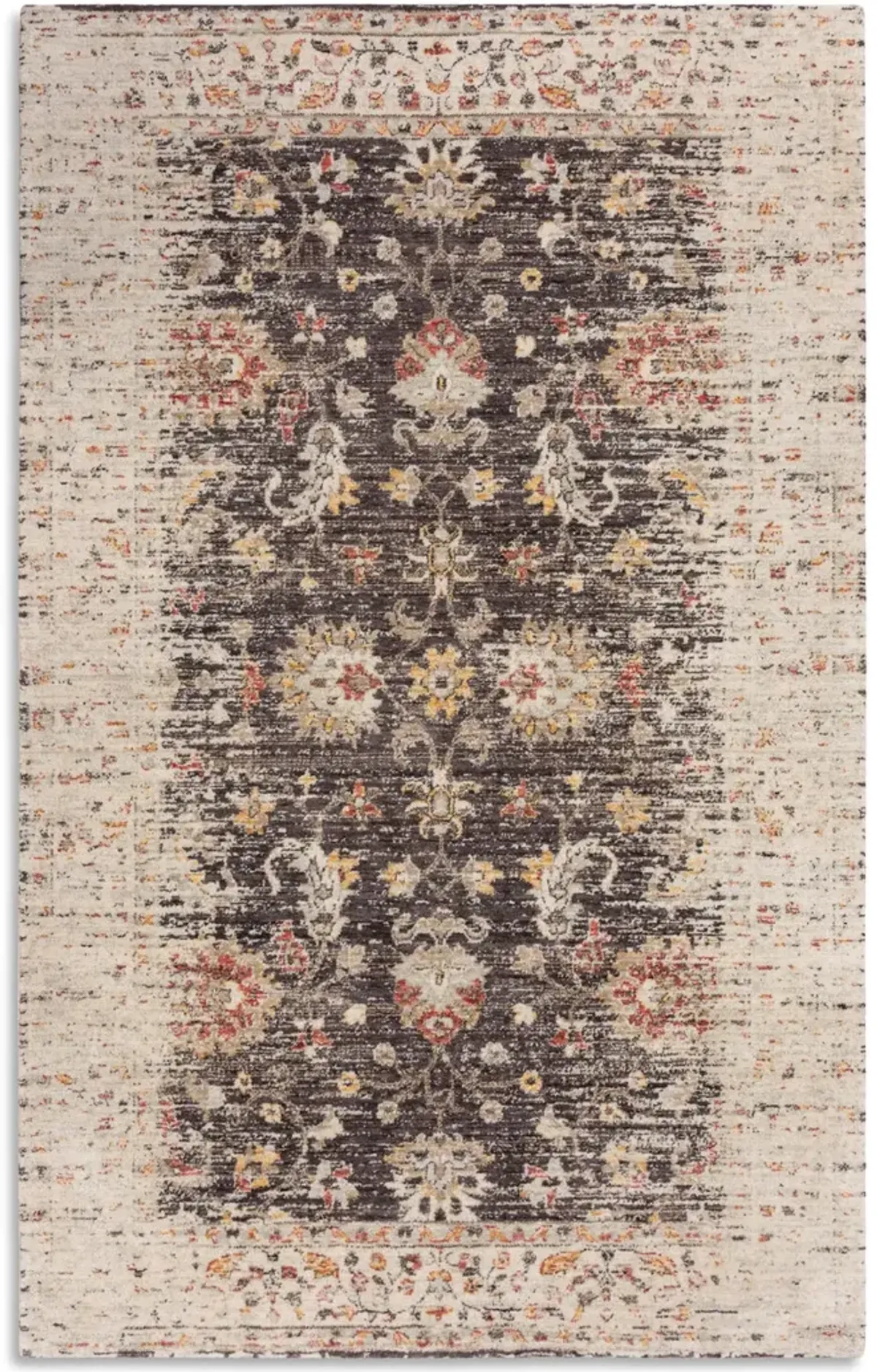 Ovation Brown Border Area Rug - 5 0  X 8 0