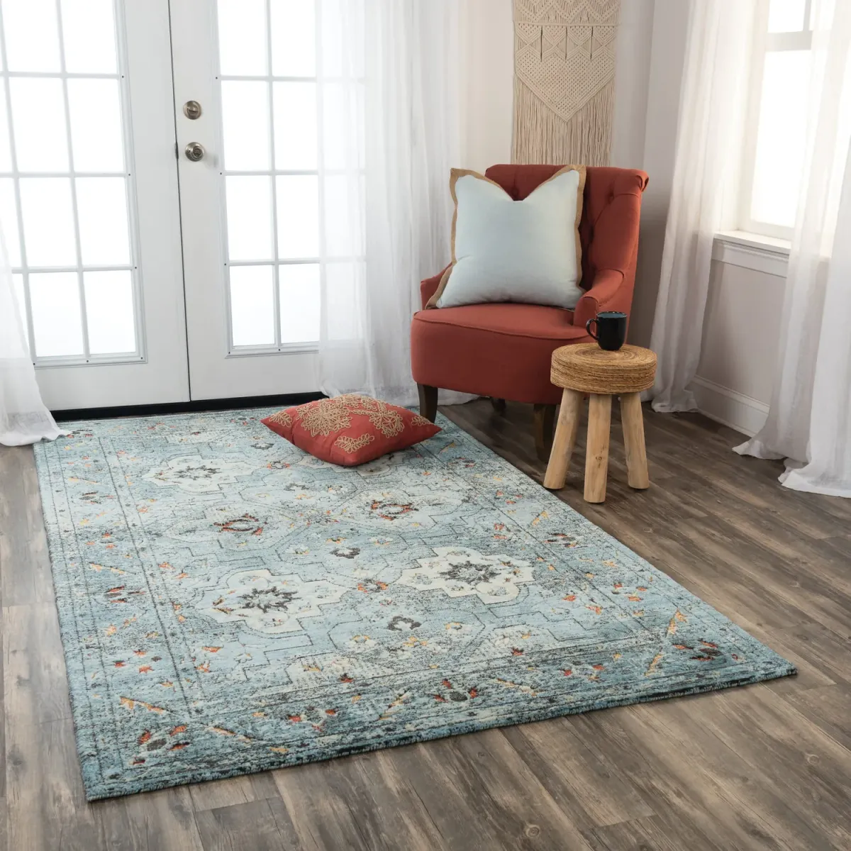 Premier Blue Area Rug - 5 0  x 8 0 