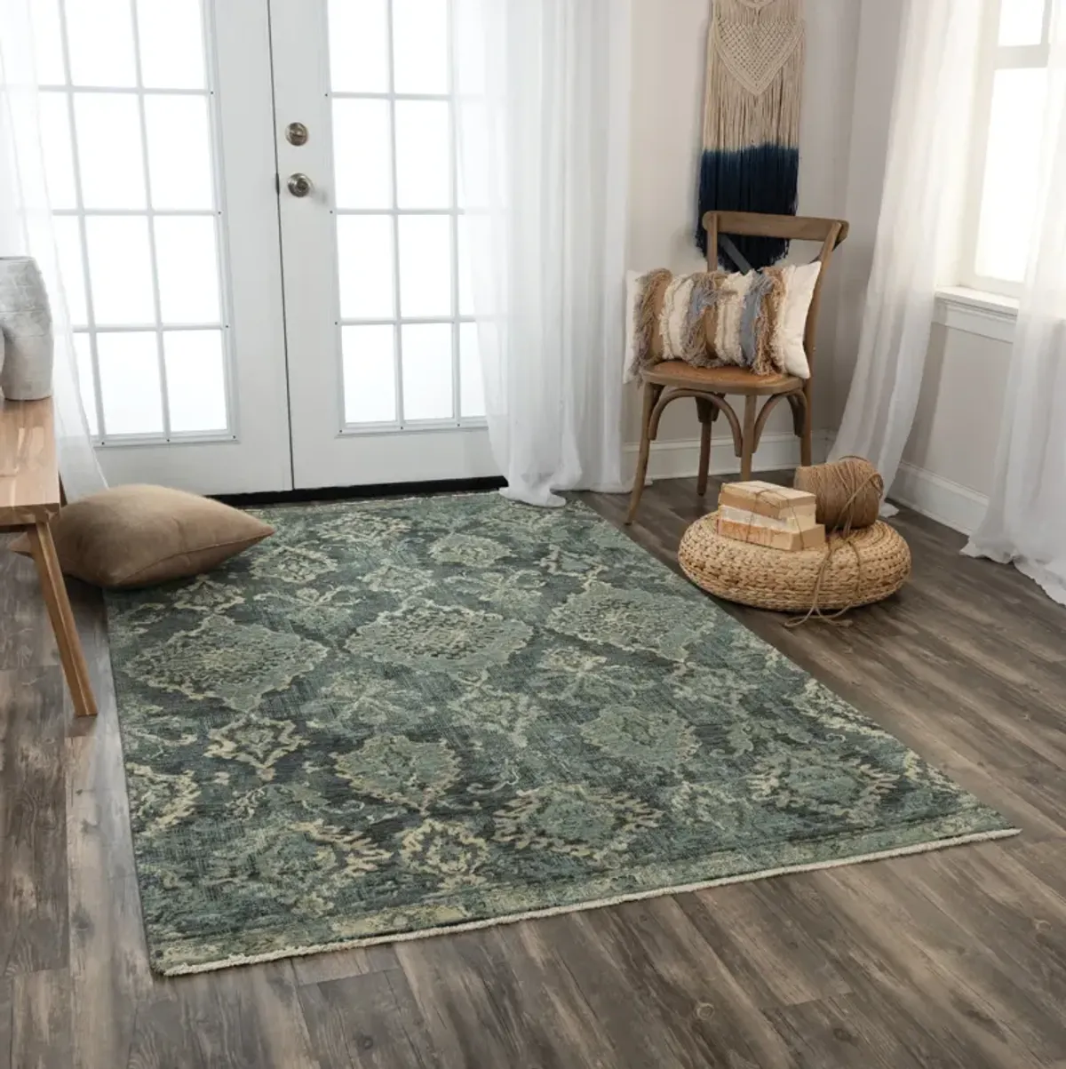 Platinum Blue Area Rug - 5 0  X 8 0 