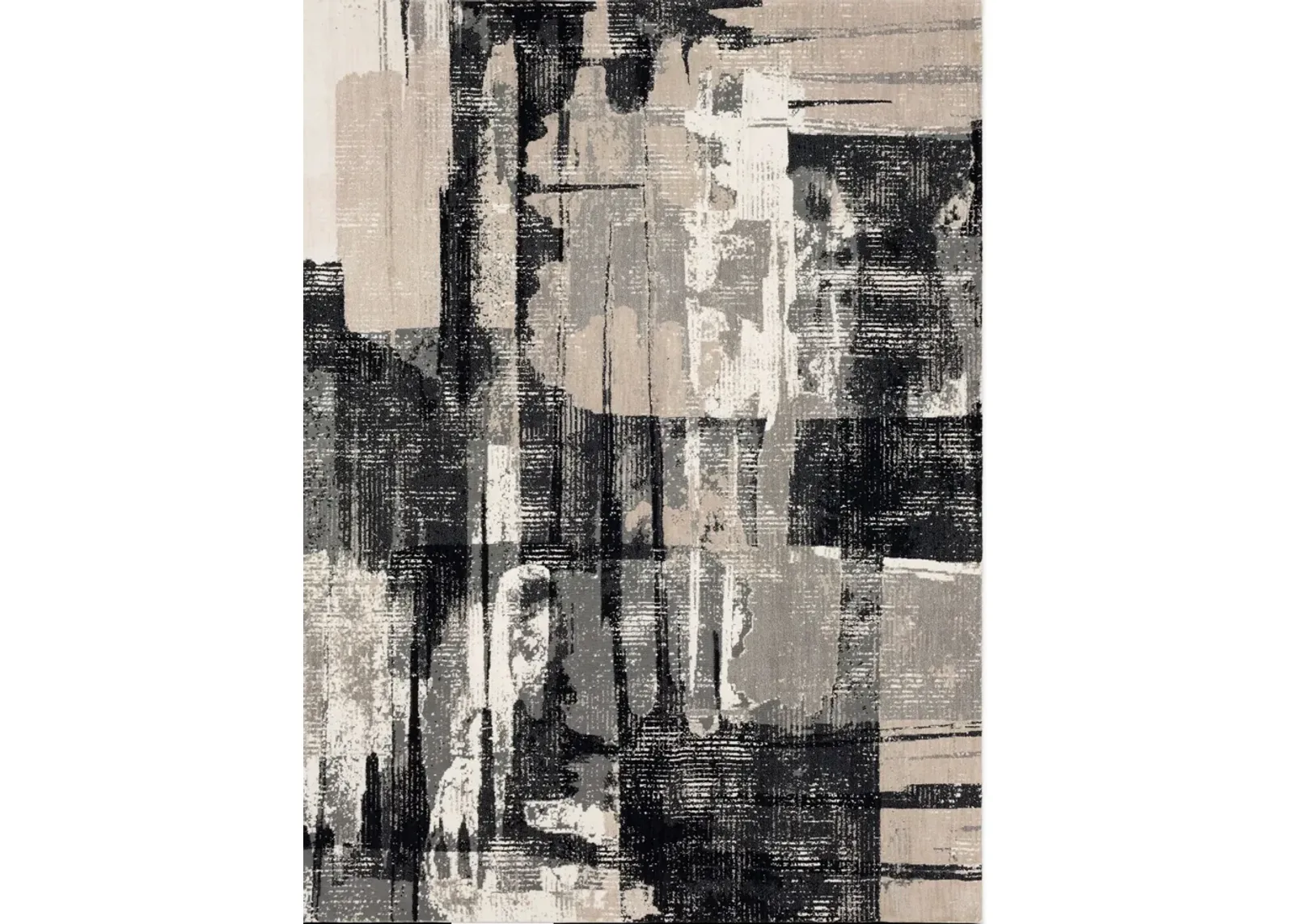 Epiphany Brush Strokes 5 3  x 7 10  Area Rug