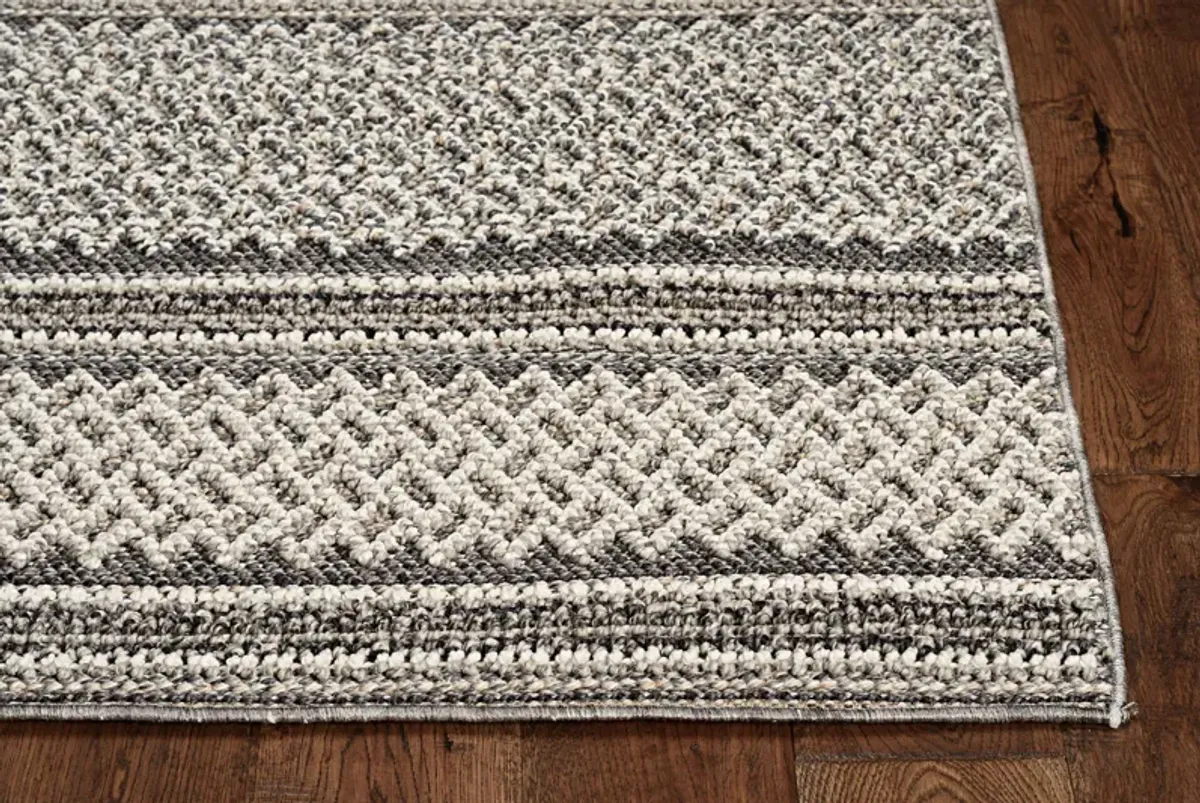 Terrace Grey Horizon 5 0  x 7 6  Area Rug