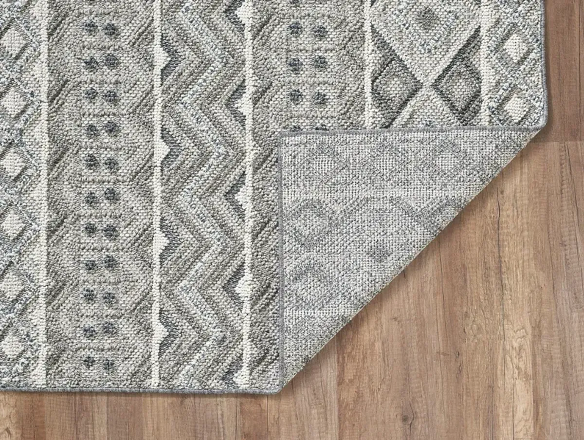 Terrace Grey Watson 5 0  x 7 6  Area Rug