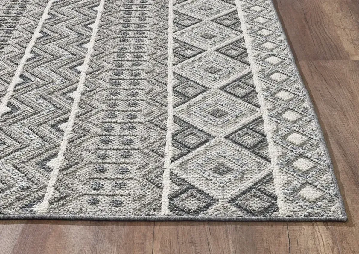 Terrace Grey Watson 5 0  x 7 6  Area Rug