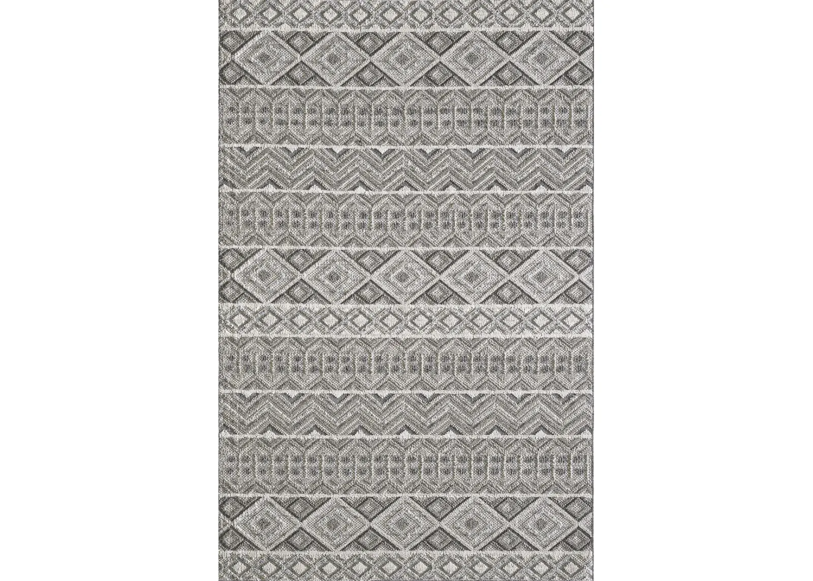 Terrace Grey Watson 5 0  x 7 6  Area Rug